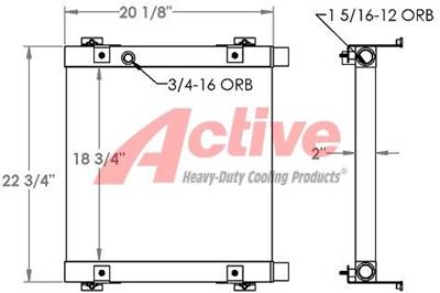 Bobcat Toolcat 5600 Engine Oil Cooler for a Bobcat 5600