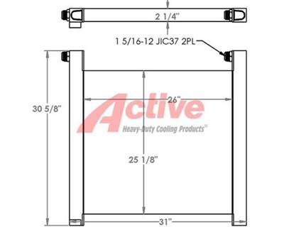 Brown Bear Engine Oil Cooler for a Brown Bear 400 Tractor