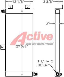 Case 721B Engine Oil Cooler