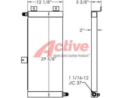 Case 721B Engine Oil Cooler