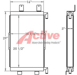 Case 821 Engine Oil Cooler