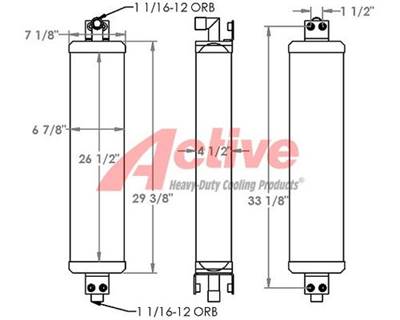 Case 850D Engine Oil Cooler