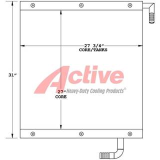 Case 9020B Engine Oil Cooler