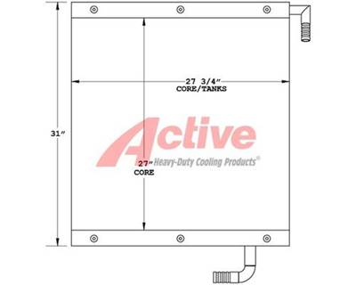 Case 9020B Engine Oil Cooler