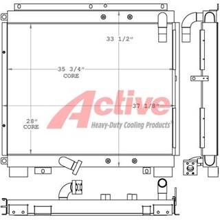 Case 9040B Engine Oil Cooler