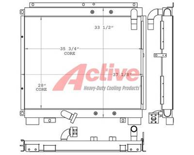 Case 9040B Engine Oil Cooler