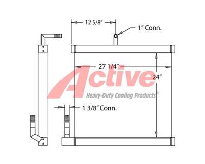 Case CX135SR Engine Oil Cooler