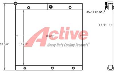 Case W11 Engine Oil Cooler