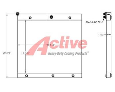 Case W11 Engine Oil Cooler