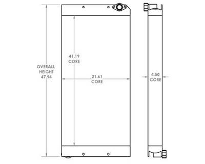 Caterpillar 328D LCR Engine Oil Cooler for a Caterpillar 328D