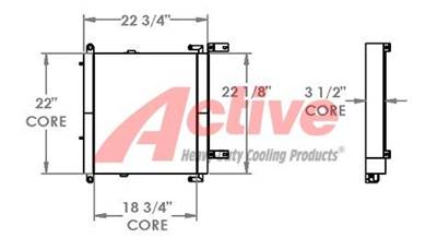 Caterpillar 420F Engine Oil Cooler