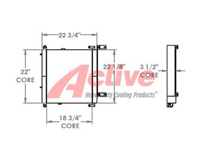 Caterpillar 420F Engine Oil Cooler