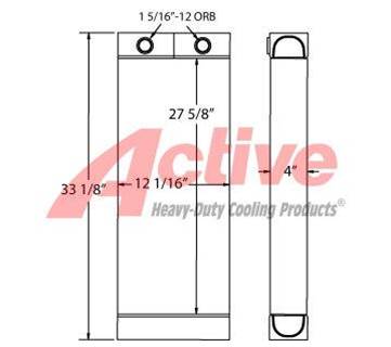 Caterpillar 574 Engine Oil Cooler for a Caterpillar 574 Forwarder