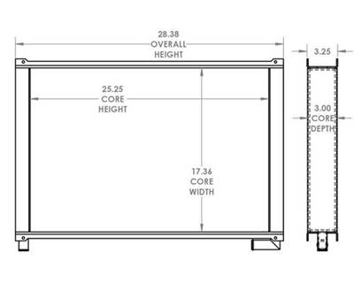 Engine Oil Cooler for a Caterpillar CS533 Roller