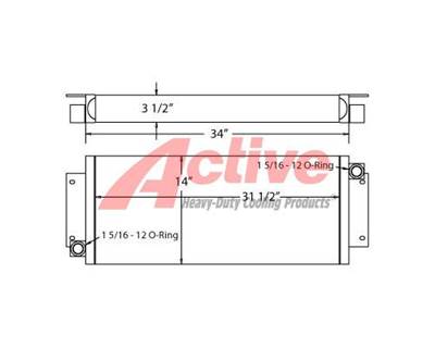 Caterpillar 950E Engine Oil Cooler