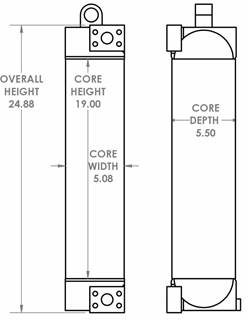Caterpillar 951C Engine Oil Cooler