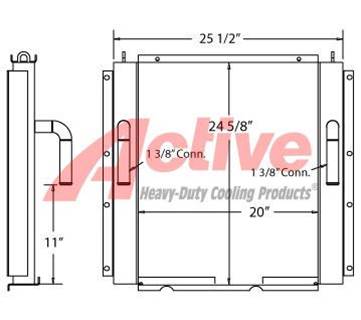 Caterpillar E120B Engine Oil Cooler