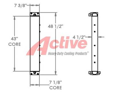 Daewoo Engine Oil Cooler for a Daewoo Mega 300