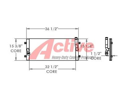 Daewoo Engine Oil Cooler for a Daewoo Mega 300