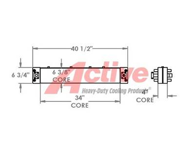 Daewoo Engine Oil Cooler for a Daewoo DL200