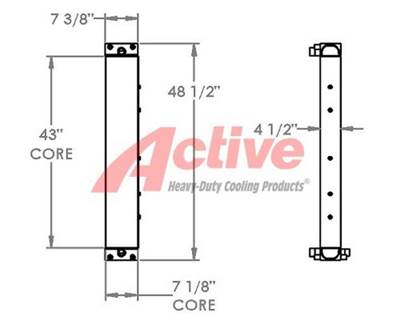 Doosan Engine Oil Cooler for a Doosan Mega 300