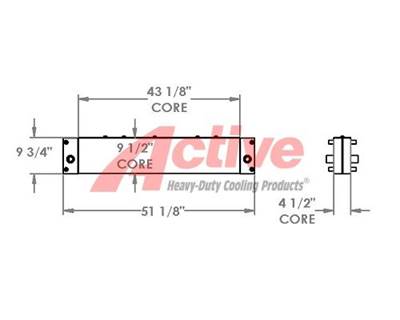 Doosan Engine Oil Cooler for a Doosan 400 Wheel Loader
