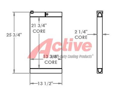 Doosan Engine Oil Cooler for a Doosan 125 CFMEPA