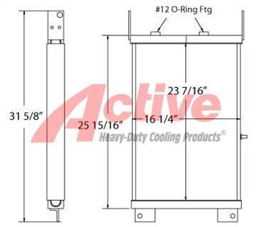 Dresser TD8E Engine Oil Cooler