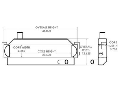 E-One Engine Oil Cooler for a E-One Fire Truck