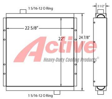Elgin BROOM BEAR Engine Oil Cooler