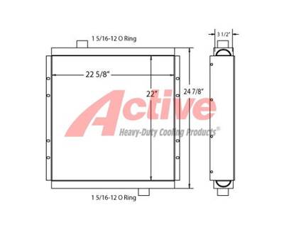 Elgin BROOM BEAR Engine Oil Cooler