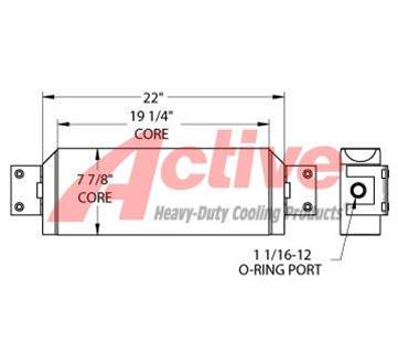 Elgin Engine Oil Cooler for a Elgin Sweeper