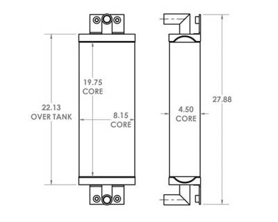 Elgin Engine Oil Cooler for a Elgin Sweeper