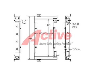 Ford 555C Engine Oil Cooler
