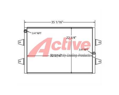 Ford Engine Oil Cooler for a Ford A and L 9500 Series