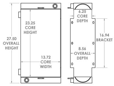 Gradall Engine Oil Cooler