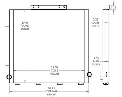 Gradall Engine Oil Cooler