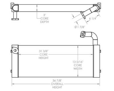 Hitachi 135 Engine Oil Cooler