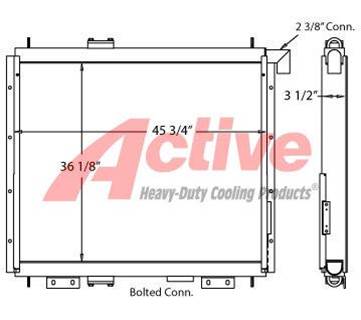 Hitachi 550-5 Engine Oil Cooler