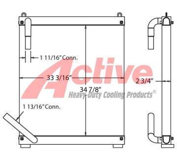 Hitachi EX270LC-5 Engine Oil Cooler