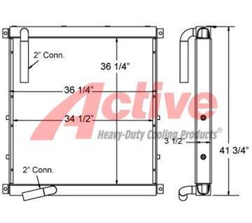 Hitachi EX300-5 Engine Oil Cooler