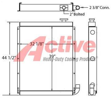 Hitachi EX400 Engine Oil Cooler