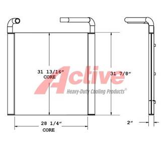 Hitachi Engine Oil Cooler for a Hitachi EXCAVATOR