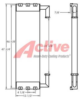 Hitachi ZAXIS160LC-6N Engine Oil Cooler