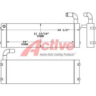 Hitachi Zaxis 135 Engine Oil Cooler