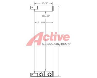 Hyster Engine Oil Cooler for a Hyster GLPGDP040-070VX-A975