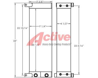 Hyster H80FT Engine Oil Cooler