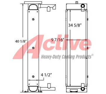 Hyundai HL730-7A Engine Oil Cooler
