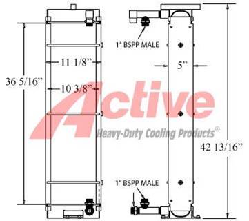 Hyundai HL740-7 Engine Oil Cooler