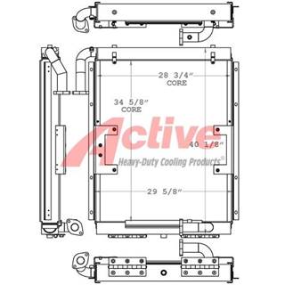 Hyundai R210 Engine Oil Cooler